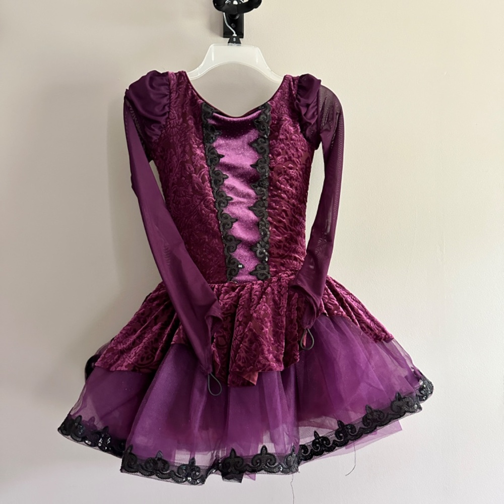 Weissman Dance Costume - Spirit Night Eggplant SA